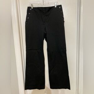 Loft, sailor trouser black pant, size 10